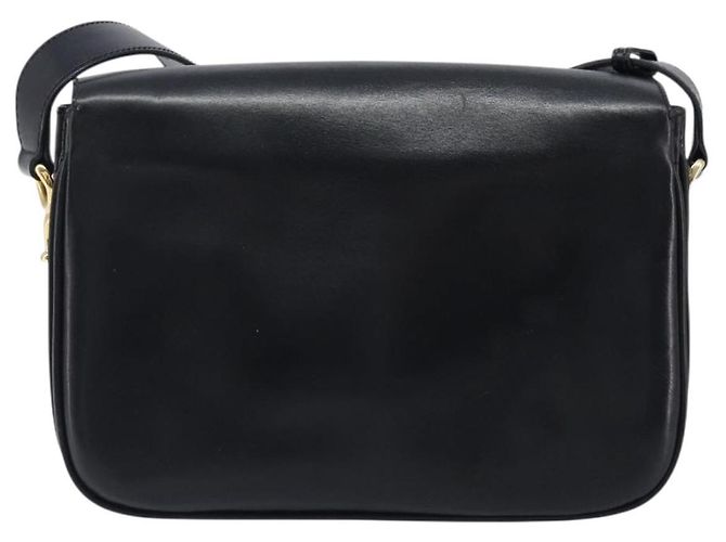 Céline CELINE Schultertasche aus Leder Schwarz Gold Auth mr2877 Golden - Ansicht 2