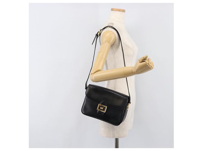 Céline CELINE Schultertasche aus Leder Schwarz Gold Auth mr2877 Golden - Ansicht 24