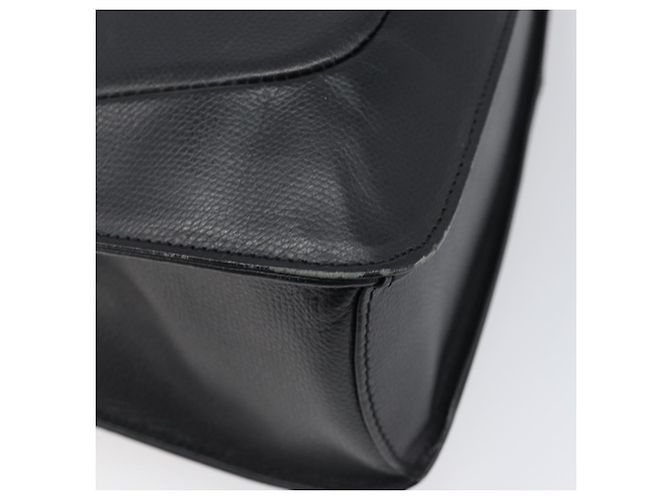 GIVENCHY Hand Bag Leather Black Gold Auth hk4043A Golden - view 16