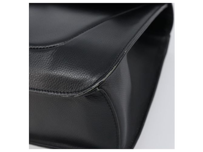 GIVENCHY Hand Bag Leather Black Gold Auth hk4043A Golden - view 9