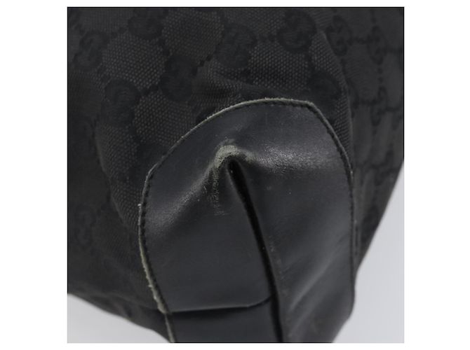 GUCCI GG Canvas Tote Bag Schwarz Silber 28892 Auth 197695 - Ansicht 16