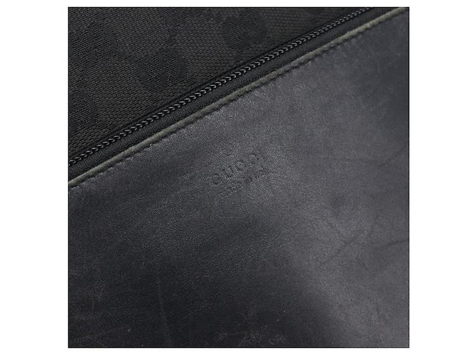 GUCCI GG Canvas Tote Bag Schwarz Silber 28892 Auth 197695 - Ansicht 17