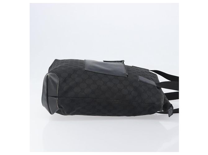GUCCI GG Canvas Tote Bag Schwarz Silber 28892 Auth 197695 - Ansicht 3