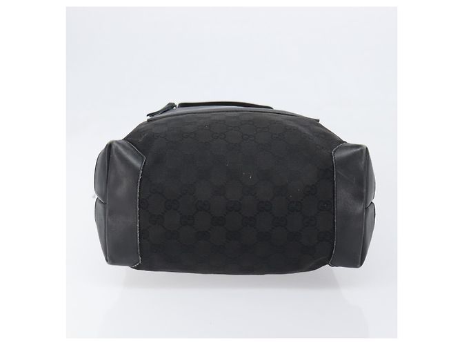 GUCCI GG Canvas Tote Bag Schwarz Silber 28892 Auth 197695 - Ansicht 5