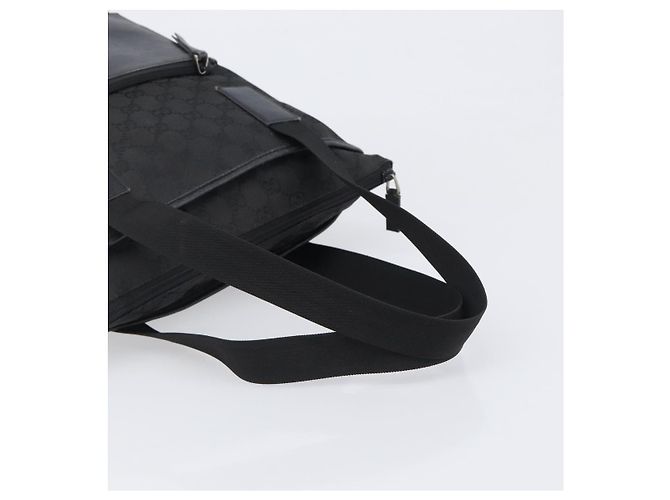 GUCCI GG Canvas Tote Bag Schwarz Silber 28892 Auth 197695 - Ansicht 7
