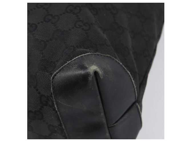 GUCCI GG Canvas Tote Bag Schwarz Silber 28892 Auth 197695 - Ansicht 9