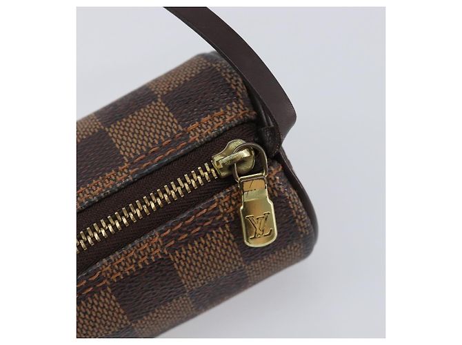 LOUIS VUITTON Damier Ebene Papillon Pouch LV Auth SW2679 - vista 10