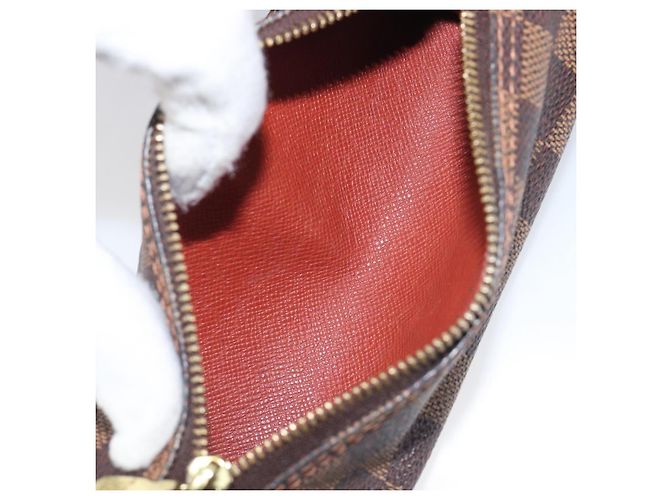 LOUIS VUITTON Damier Ebene Papillon Pouch LV Auth SW2679 - vista 12