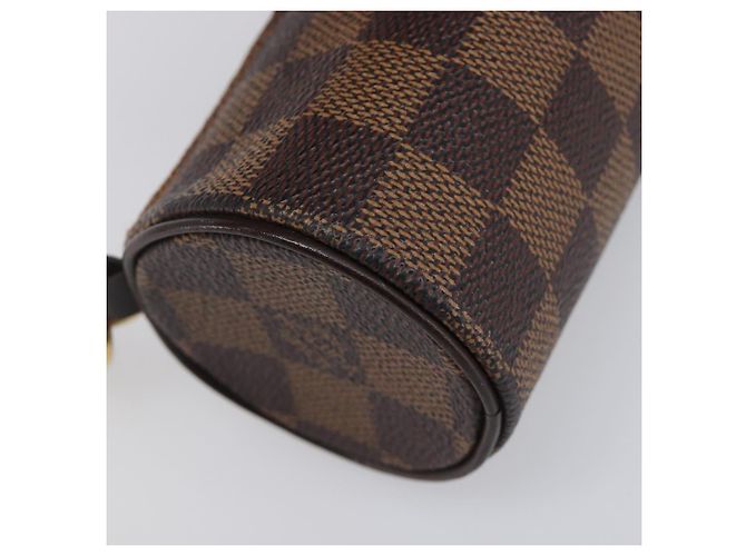 LOUIS VUITTON Damier Ebene Papillon Pouch LV Auth SW2679 - vista 16
