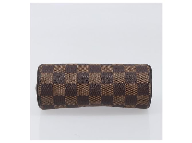 LOUIS VUITTON Damier Ebene Papillon Pouch LV Auth SW2679 - vista 5