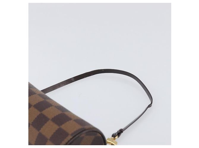 LOUIS VUITTON Damier Ebene Papillon Pouch LV Auth SW2679 - vista 8