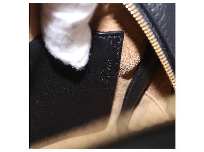 Borsa a mano LOEWE Anagram Amazona 16 Canvas 2way Nero Tono Oro Auth 199041SAM - vista 10