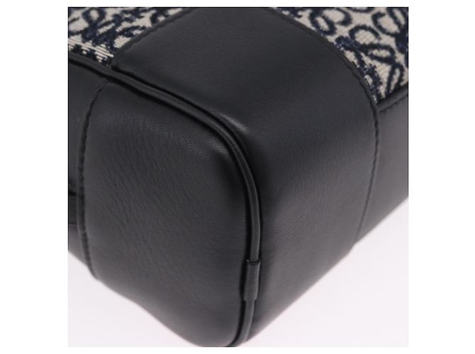 Borsa a mano LOEWE Anagram Amazona 16 Canvas 2way Nero Tono Oro Auth 199041SAM - vista 16