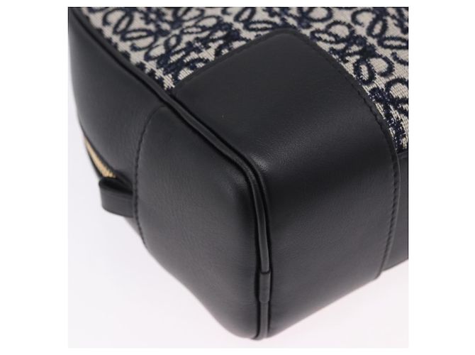 Borsa a mano LOEWE Anagram Amazona 16 Canvas 2way Nero Tono Oro Auth 199041SAM - vista 18