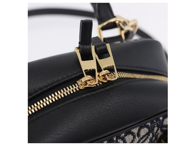 Borsa a mano LOEWE Anagram Amazona 16 Canvas 2way Nero Tono Oro Auth 199041SAM - vista 21