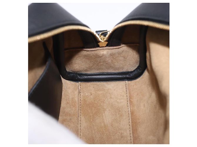 Borsa a mano LOEWE Anagram Amazona 16 Canvas 2way Nero Tono Oro Auth 199041SAM - vista 23