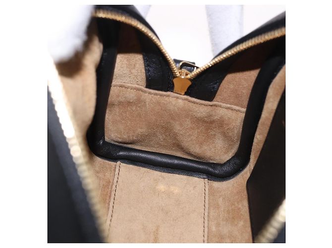 Borsa a mano LOEWE Anagram Amazona 16 Canvas 2way Nero Tono Oro Auth 199041SAM - vista 24