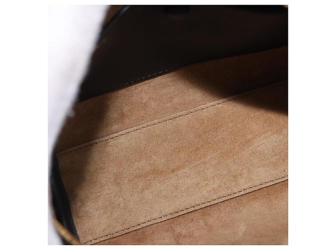 Borsa a mano LOEWE Anagram Amazona 16 Canvas 2way Nero Tono Oro Auth 199041SAM - vista 9