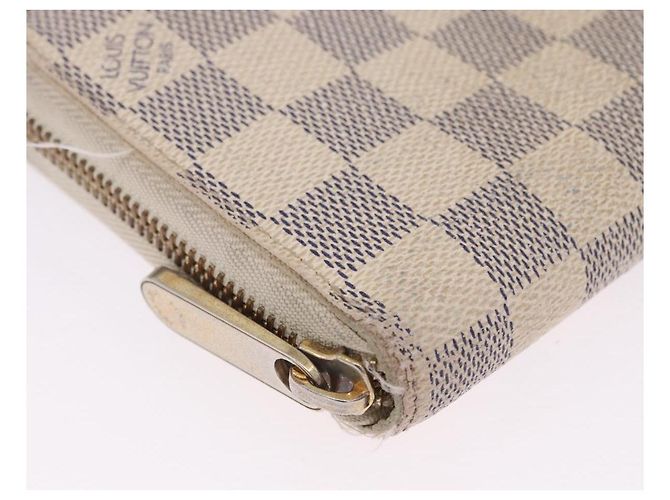 LOUIS VUITTON Damier Azur Zippy Wallet Portafoglio Lungo N60019 LV Auth 200103 - vista 14