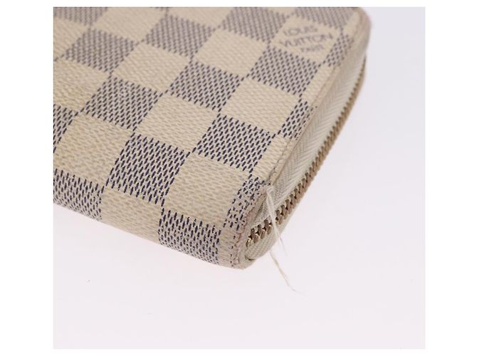 LOUIS VUITTON Damier Azur Zippy Wallet Portafoglio Lungo N60019 LV Auth 200103 - vista 15