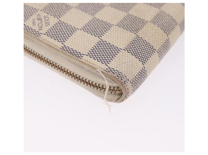 LOUIS VUITTON Damier Azur Zippy Wallet Portafoglio Lungo N60019 LV Auth 200103 - vista 16