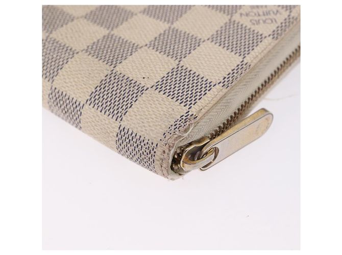 LOUIS VUITTON Damier Azur Zippy Wallet Portafoglio Lungo N60019 LV Auth 200103 - vista 17