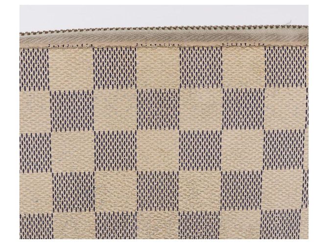 LOUIS VUITTON Damier Azur Zippy Wallet Portafoglio Lungo N60019 LV Auth 200103 - vista 2