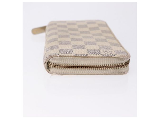LOUIS VUITTON Damier Azur Zippy Wallet Portafoglio Lungo N60019 LV Auth 200103 - vista 4