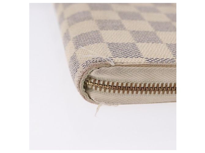 LOUIS VUITTON Damier Azur Zippy Wallet Portafoglio Lungo N60019 LV Auth 200103 - vista 5