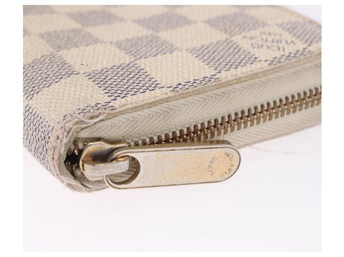 LOUIS VUITTON Damier Azur Zippy Wallet Portafoglio Lungo N60019 LV Auth 200103 - vista 9
