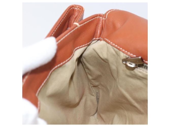 Céline CELINE Shoulder Bag Leather Brown Silver Auth 196983 Silvery - view 22