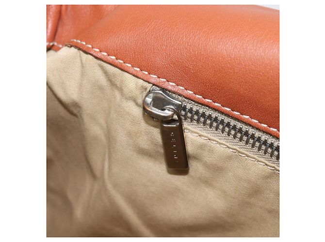 Céline CELINE Shoulder Bag Leather Brown Silver Auth 196983 Silvery - view 23