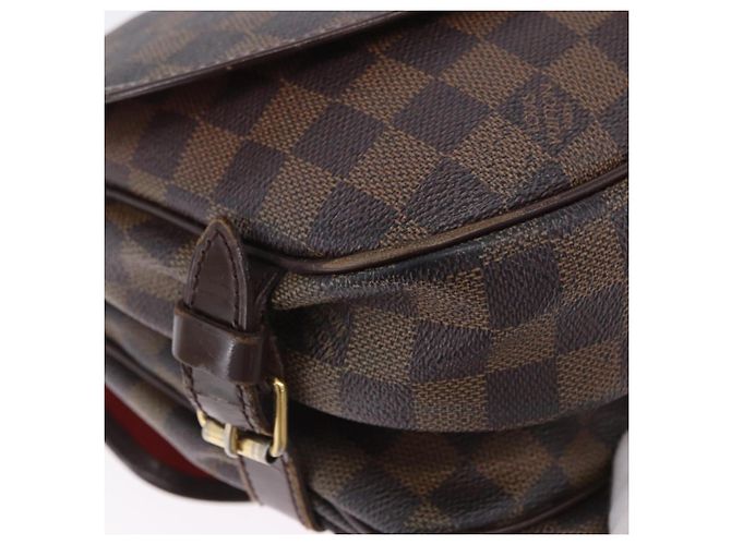 LOUIS VUITTON Damier Ebene Saumur 30 Shoulder Bag SPO N48081 LV Auth 196874 - vista 15