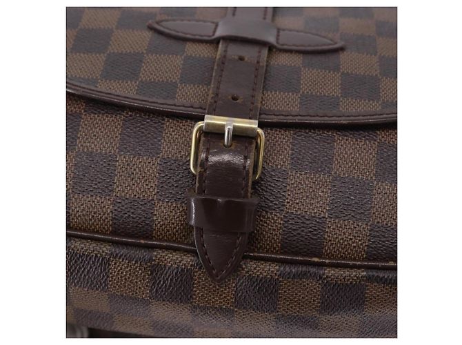 LOUIS VUITTON Damier Ebene Saumur 30 Shoulder Bag SPO N48081 LV Auth 196874 - vista 17