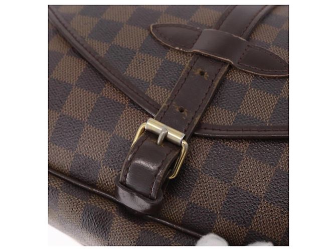 LOUIS VUITTON Damier Ebene Saumur 30 Shoulder Bag SPO N48081 LV Auth 196874 - vista 18