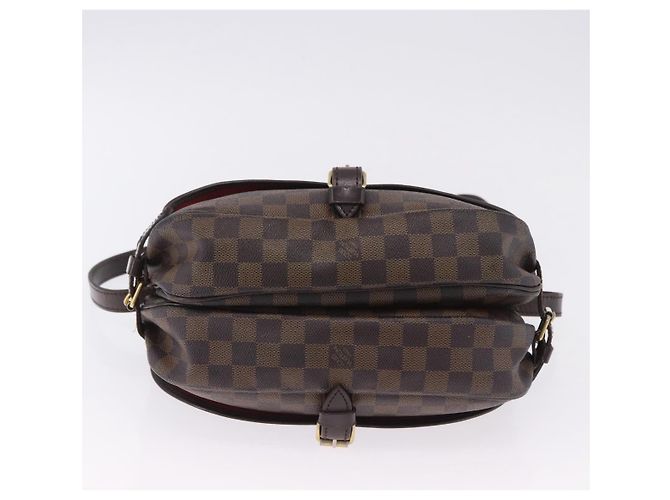 LOUIS VUITTON Damier Ebene Saumur 30 Shoulder Bag SPO N48081 LV Auth 196874 - vista 5