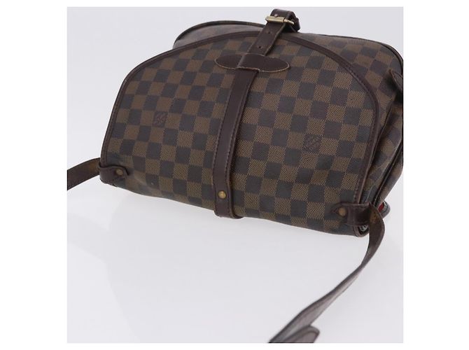 LOUIS VUITTON Damier Ebene Saumur 30 Shoulder Bag SPO N48081 LV Auth 196874 - vista 6