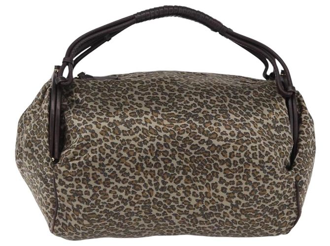 Bottega Veneta Borsa a tracolla BOTTEGAVENETA Satin Brown Gold Tone Auth SW2678V - vista 13