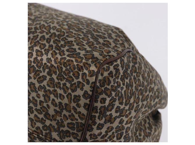 Bottega Veneta Borsa a tracolla BOTTEGAVENETA Satin Brown Gold Tone Auth SW2678V - vista 15