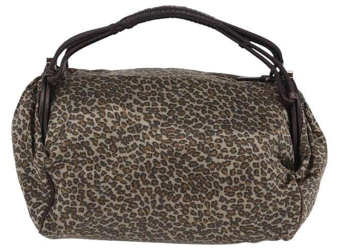 Bottega Veneta Borsa a tracolla BOTTEGAVENETA Satin Brown Gold Tone Auth SW2678V - vista 2