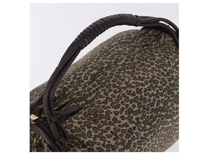 Bottega Veneta Borsa a tracolla BOTTEGAVENETA Satin Brown Gold Tone Auth SW2678V - vista 6