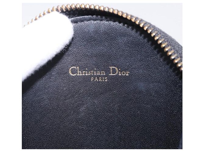 Borsa a tracolla Christian Dior Canage in pelle nera e oro Auth 202146V Nero D'oro - vista 16