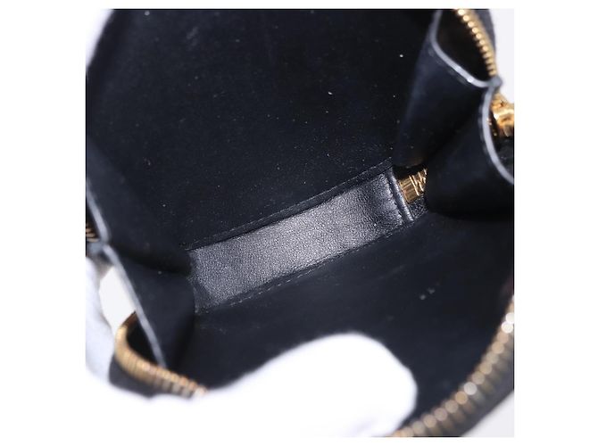 Borsa a tracolla Christian Dior Canage in pelle nera e oro Auth 202146V Nero D'oro - vista 17