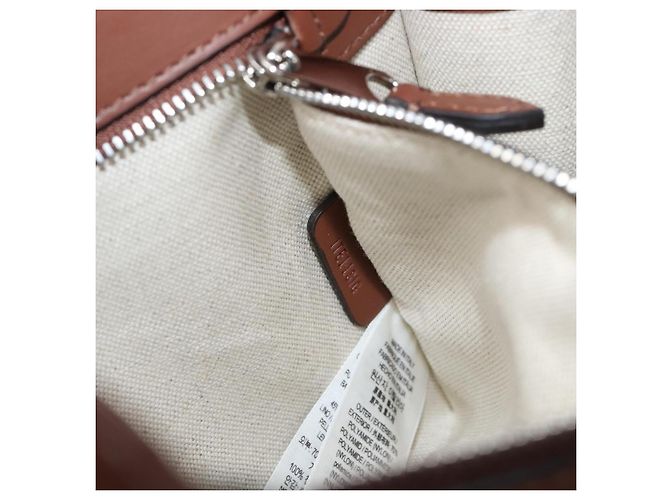 Borsa a mano BURBERRY Canvas 2way Silver Black Auth 202239V Nero Argento - vista 11