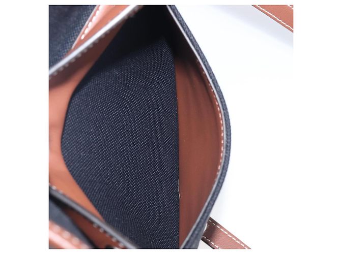 Borsa a mano BURBERRY Canvas 2way Silver Black Auth 202239V Nero Argento - vista 25