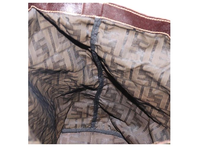 FENDI Zucca Canvas Tote Bag Nylon Braun Schwarz Auth 199977 - Ansicht 17