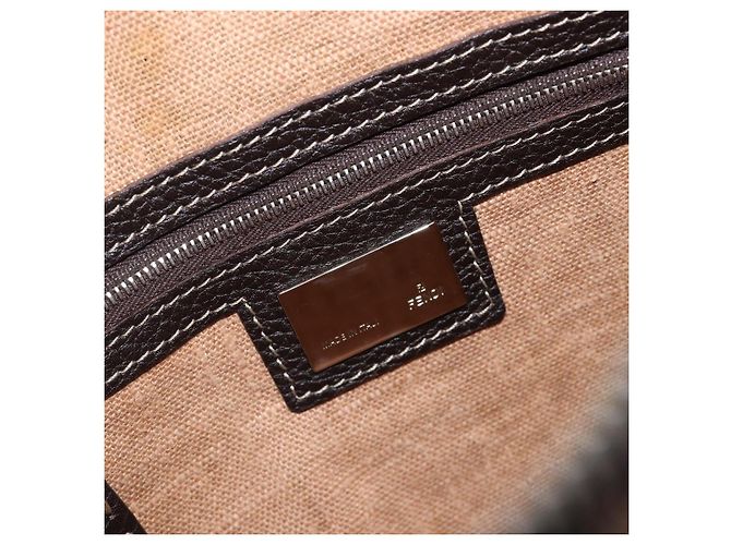 FENDI Zucca Canvas Celeria Schultertasche Schwarz Braun Auth 199921A - Ansicht 19