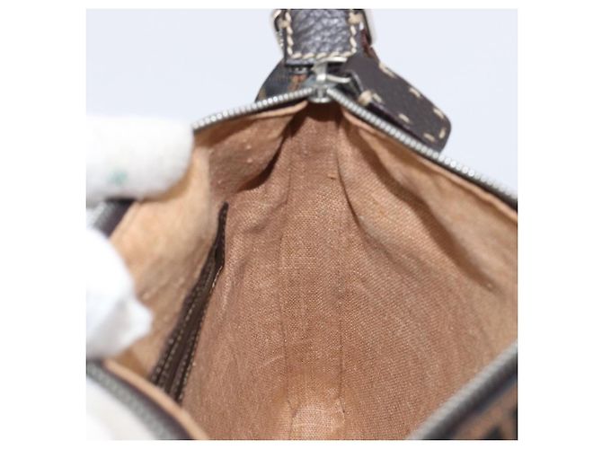 FENDI Zucca Canvas Celeria Schultertasche Schwarz Braun Auth 199921A - Ansicht 20