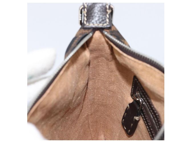 FENDI Zucca Canvas Celeria Schultertasche Schwarz Braun Auth 199921A - Ansicht 21