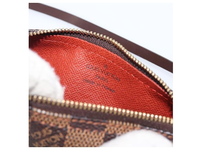 LOUIS VUITTON Damier Ebene Papillon Pouch LV Auth 202021A - vista 11